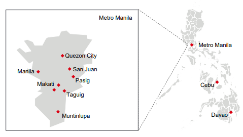 Unsere Standorte auf den Philippinen