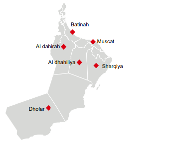 Unsere Standorte im Oman