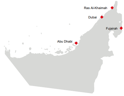Unsere Standorte in den Vereinigten Arabischen Emiraten